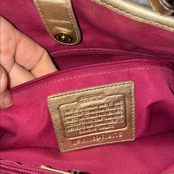 Coach Peyton Tattersal Tote, EUC - Picture 11 of 15